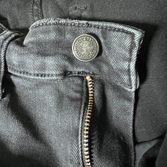 Judy Blue Skinny Fit Peek a Boo Buffalo Plaid Patch Women’s Jeans size 26 - Picture 5 of 12